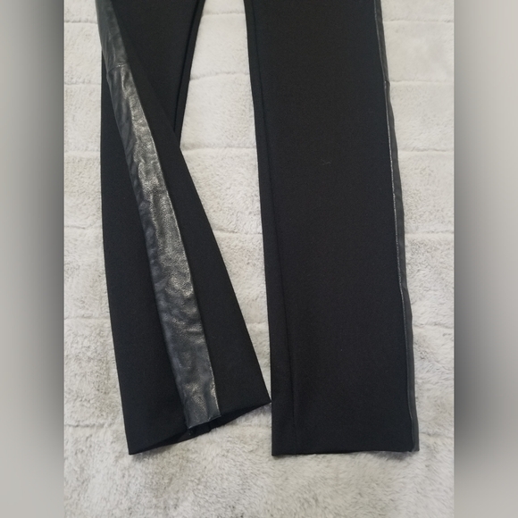 DANIER Slim Fit Pants with Leather Trim Size 8 or IT 42 / UK 12 - Picture 3 of 11